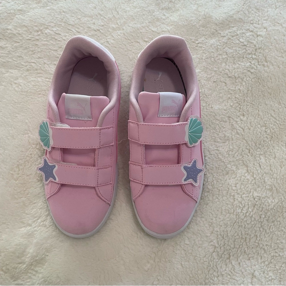 Girls Pink Puma Sneakers - size 3 (kids)